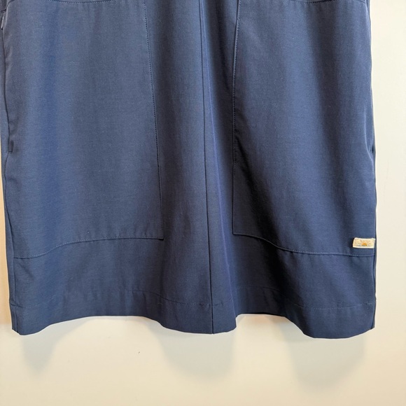 FAHERTY All Day Sleeveless V-Neck Mini Dress Navy Blue Small - Picture 5 of 8